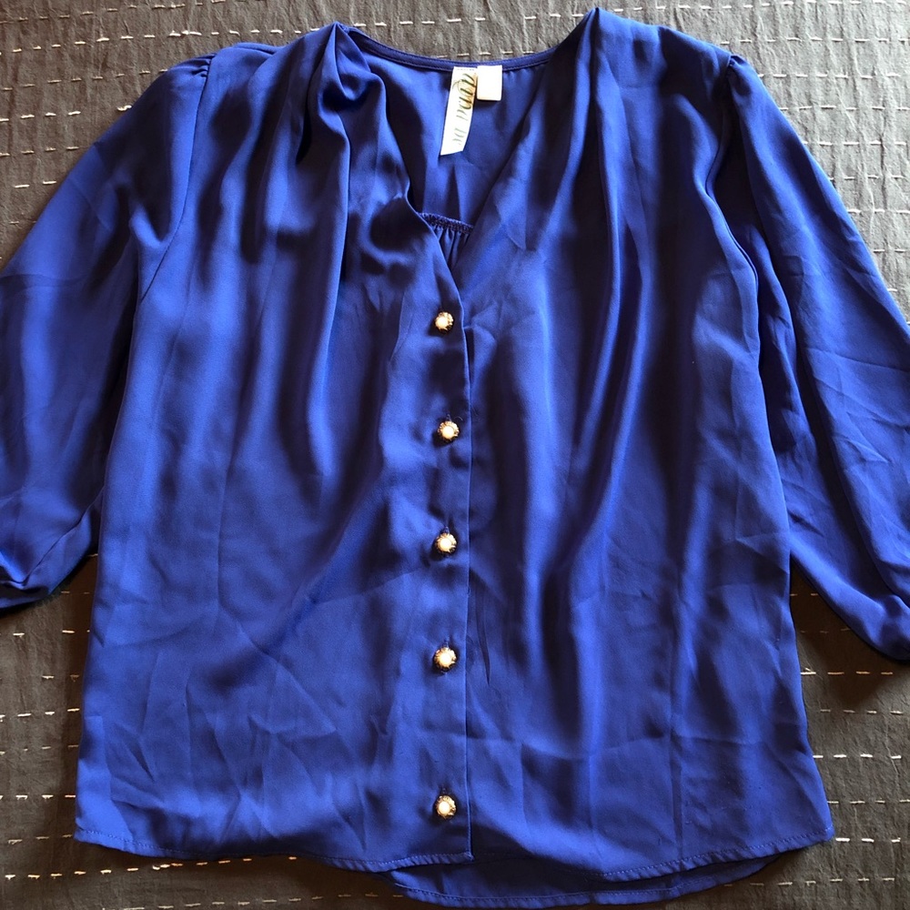 Cobalt Blue Dress Top